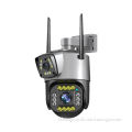 V380 4MP WiFi CCTV Security IP Camera with 128GB Memory Card, Dual Lens PTZ, Outdoor Use